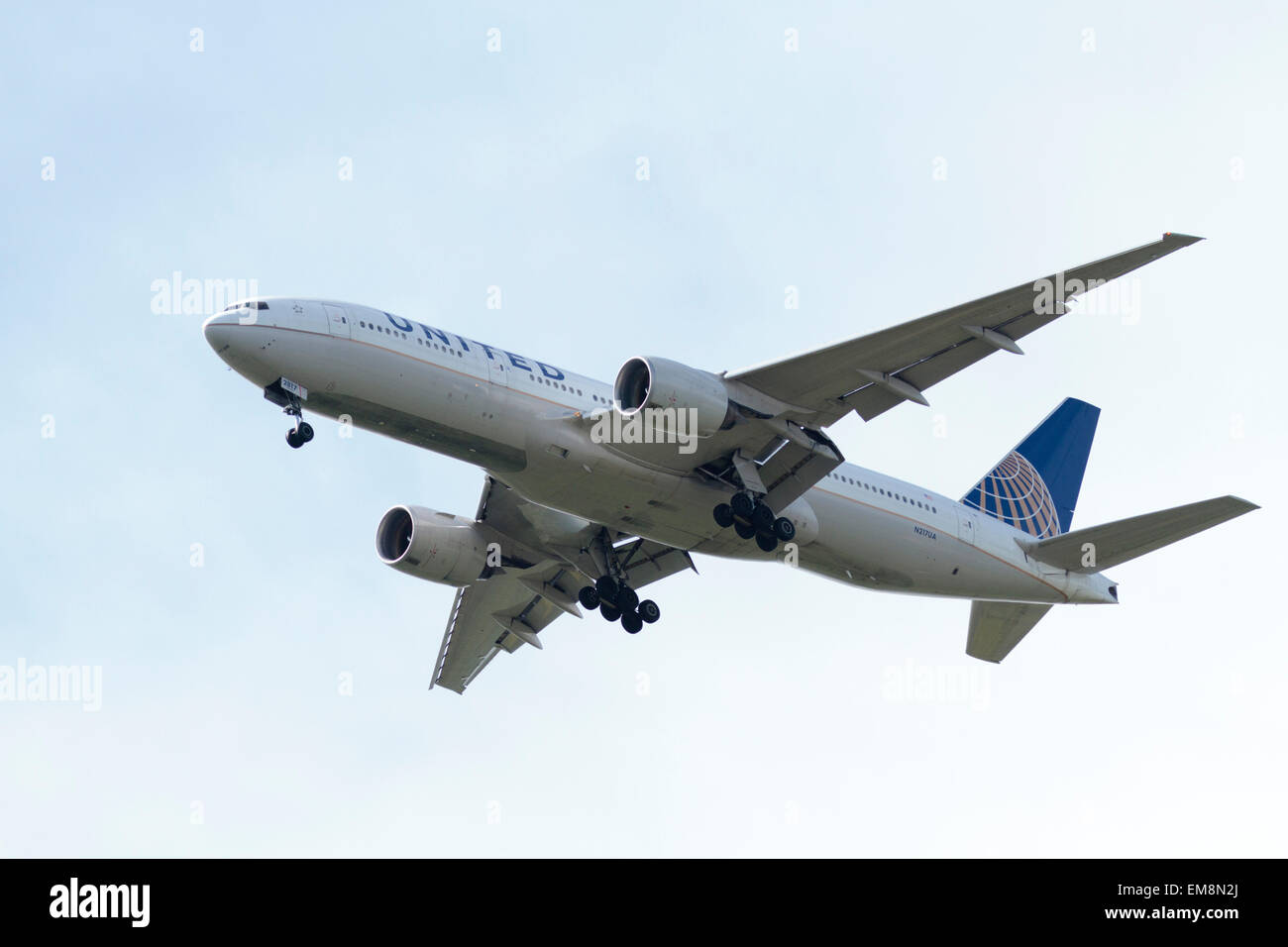 United Airlines N217UA Boeing 777 Foto Stock
