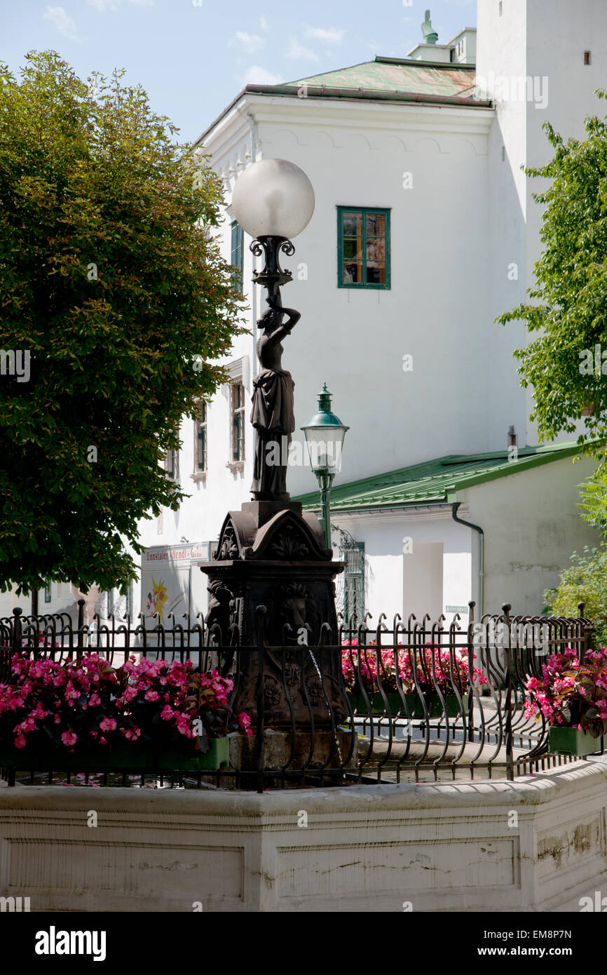 Chlumetzkyplatz mit Kammerhof, Bad Aussee, Stiria, Salzkammergut, Austria Foto Stock