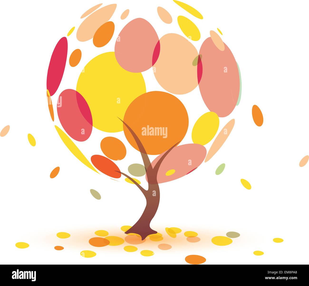 albero di autunno Illustrazione Vettoriale