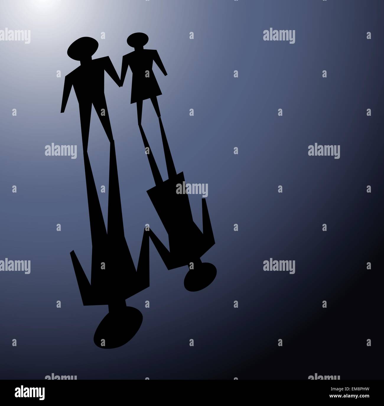 Problemi di relazione Illustrazione Vettoriale