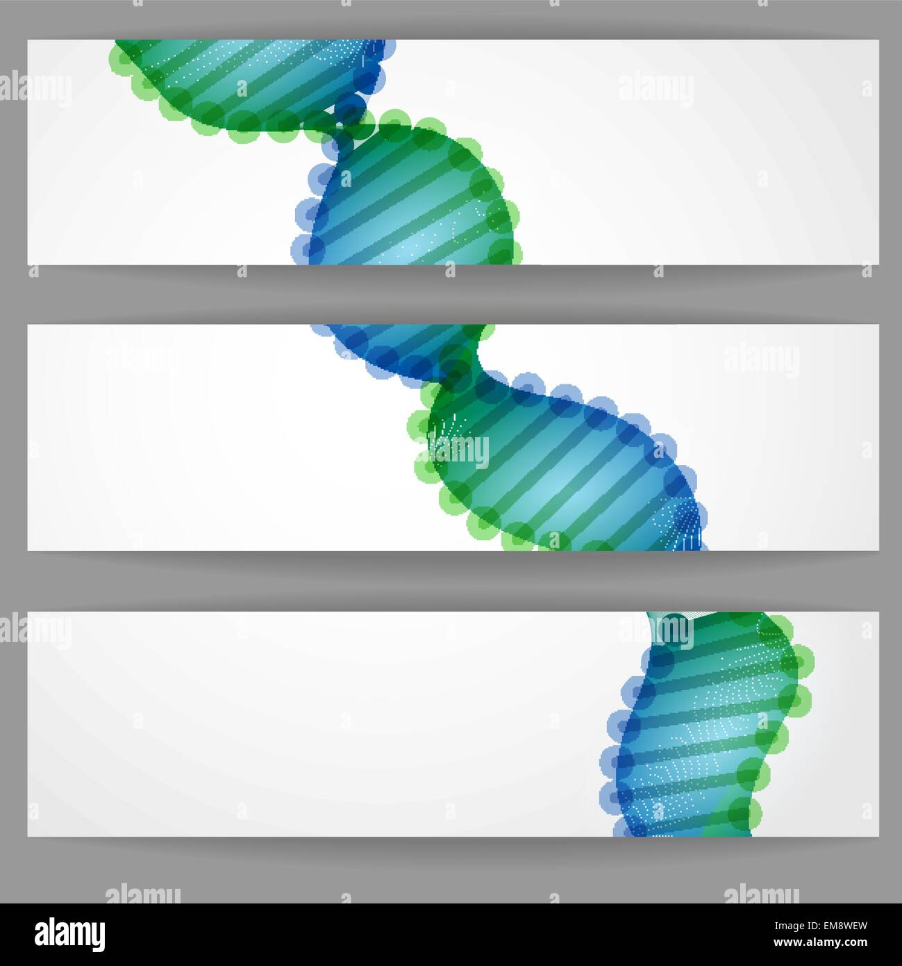 Molecola di DNA di sfondo. Illustrazione Vettoriale