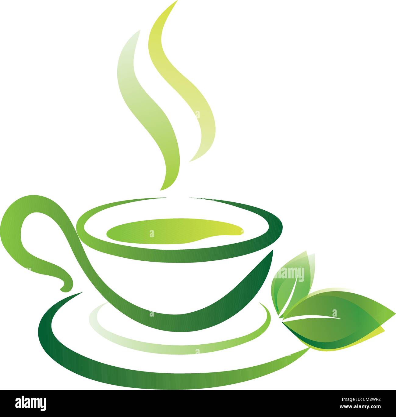 Disegno vettoriale del tè verde cup, icona Illustrazione Vettoriale
