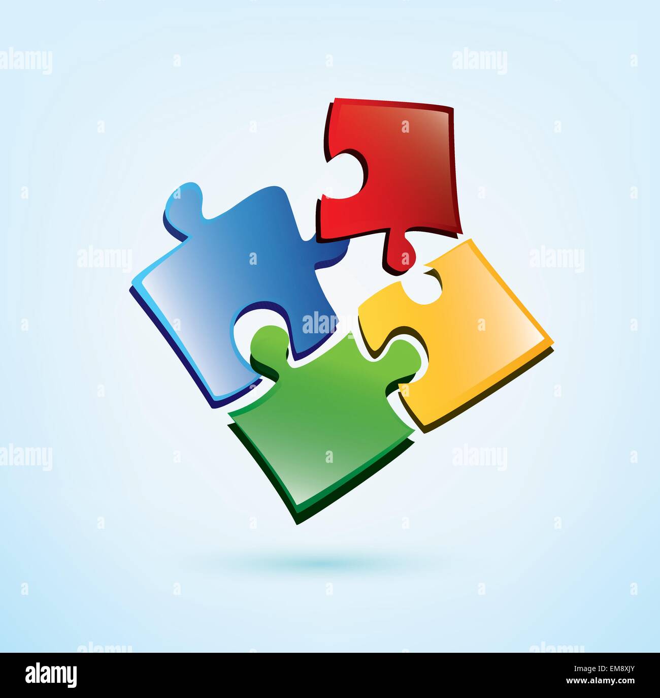 Puzzle picies icona vettore Illustrazione Vettoriale