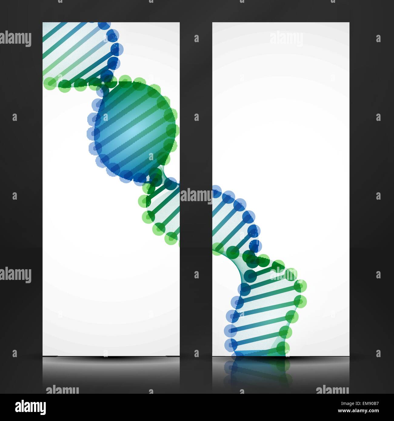 Molecola di DNA di sfondo. Illustrazione Vettoriale