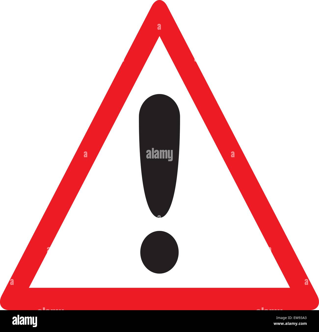 10 cartelli di pericolo triangolari di sicurezza, simbolo di pericolo generale/punto esclamativo, adesivo in vinile (60 mm x 49 mm