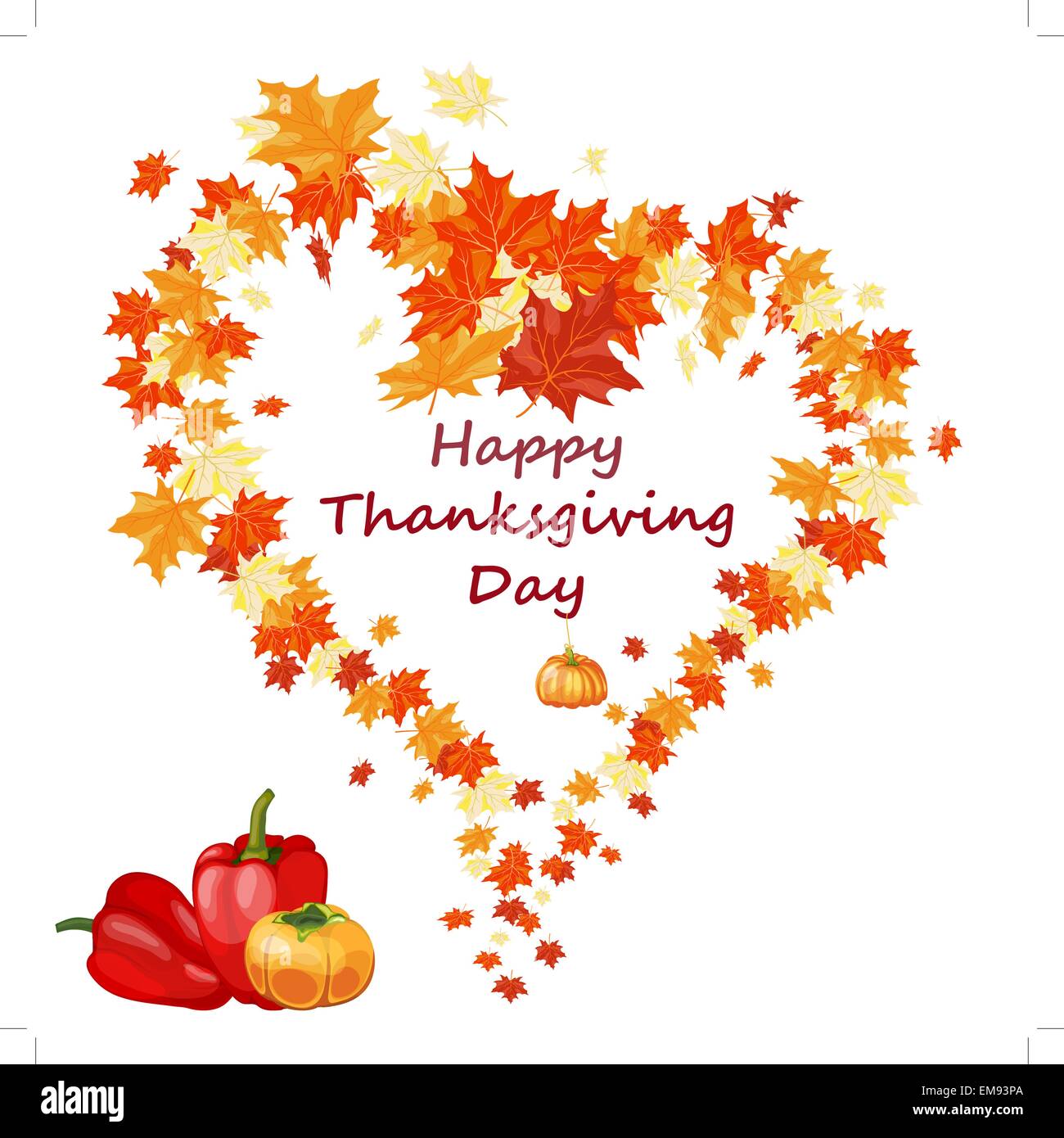La Giornata del ringraziamento lo sfondo Illustrazione Vettoriale