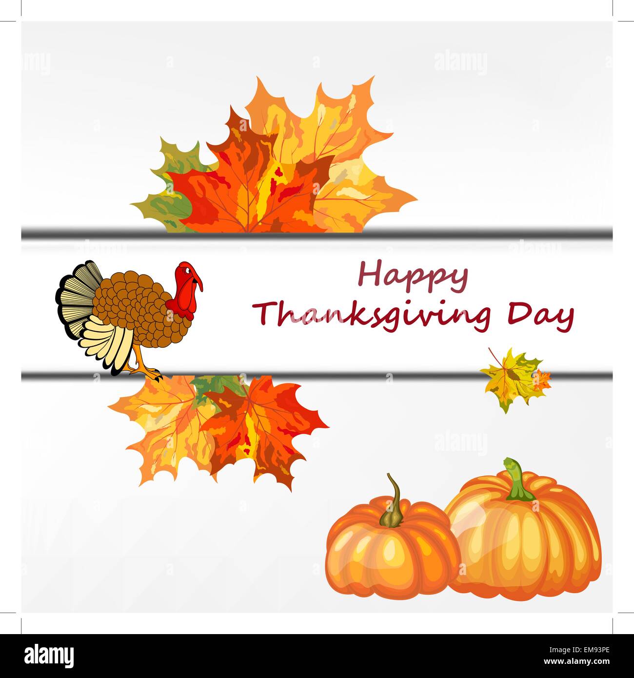 La Giornata del ringraziamento lo sfondo Illustrazione Vettoriale