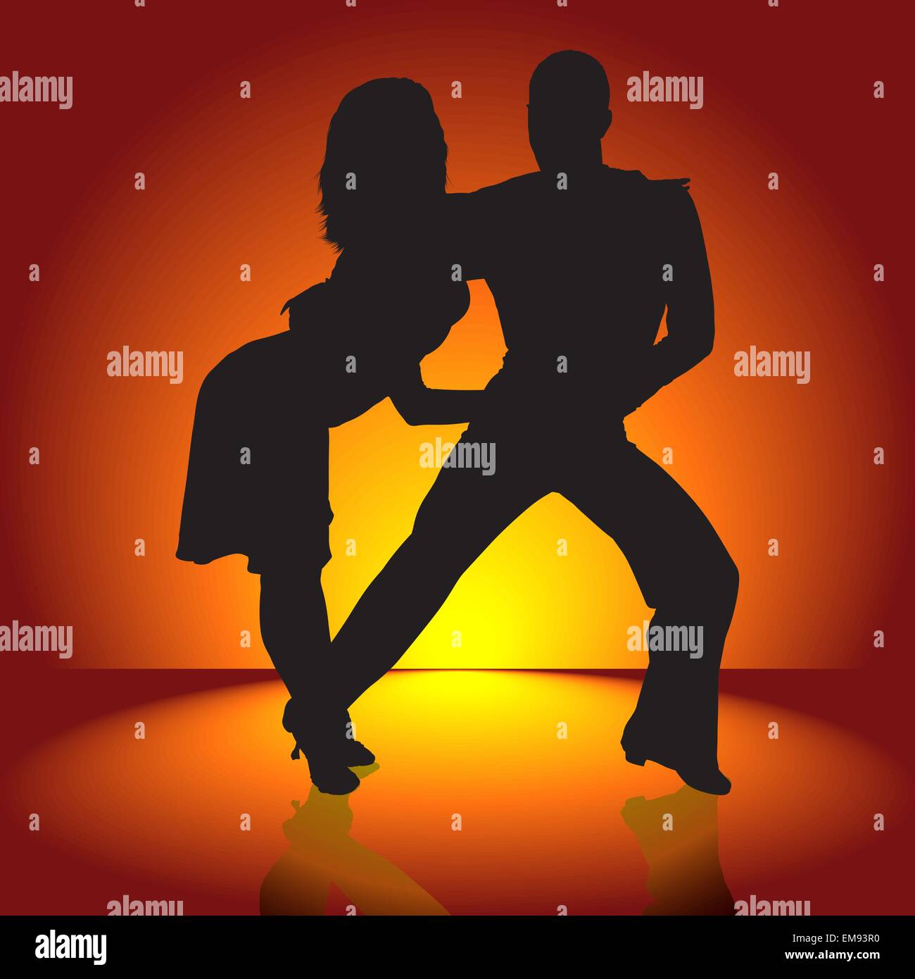 Hot Latino Dance Illustrazione Vettoriale