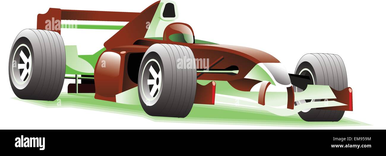 Formula racing car Illustrazione Vettoriale