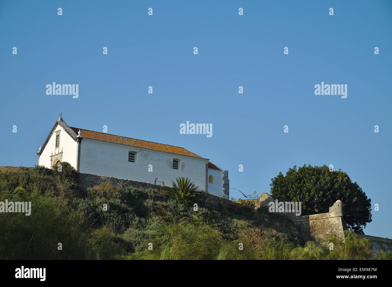 Chiesa di Cacela Velha. Algarve Portogallo Foto Stock