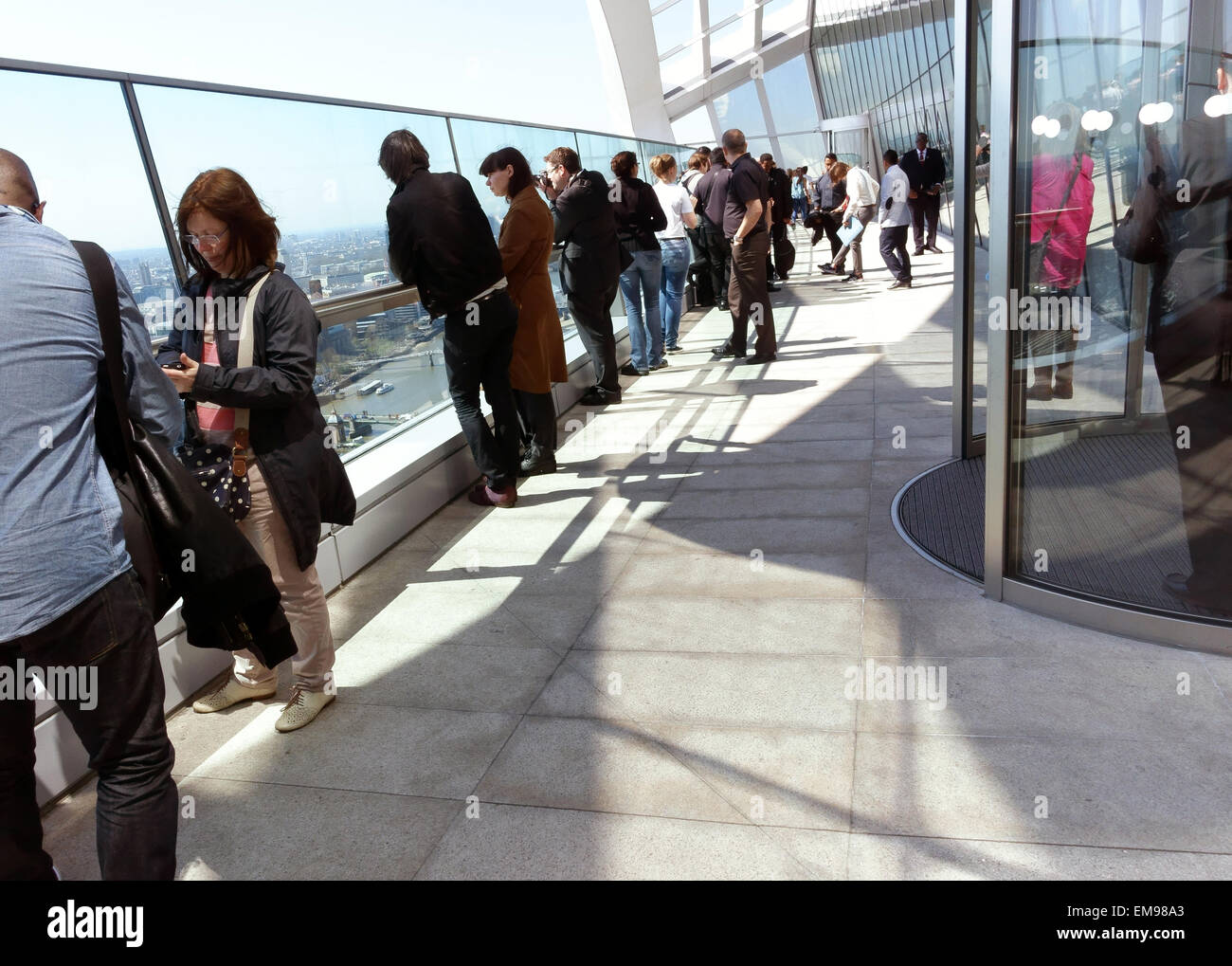 Sky Garden all'interno del walkie talkie building, Londra Foto Stock