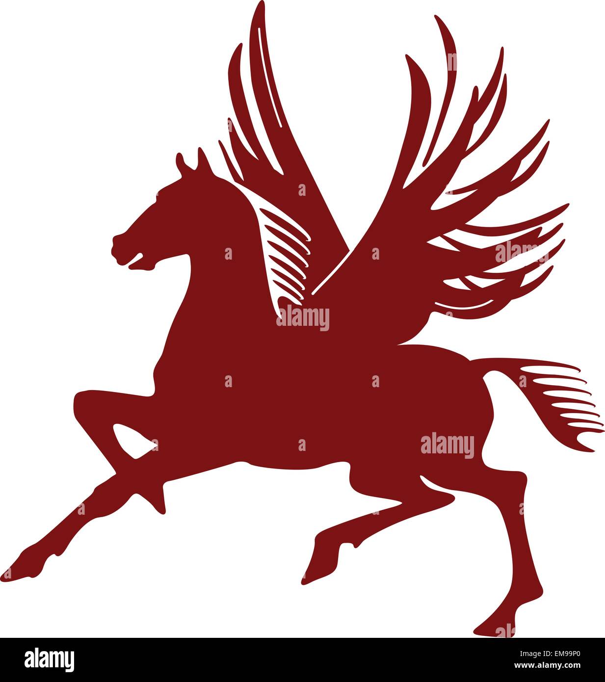 Adesivo Pegasus Alato - INDIGOS UG - JDM Die Cut - 91x88 Mm - Resistente Per Auto E Laptop - 3