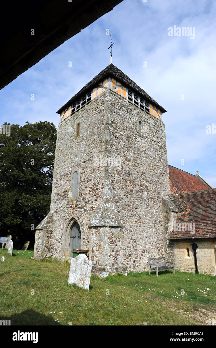 Chiesa di St Giles a Coldwaltham vicino a Pulborough West Sussex il XIII secolo anglicana chiesa parrocchiale è dedicata a San Gil Foto Stock