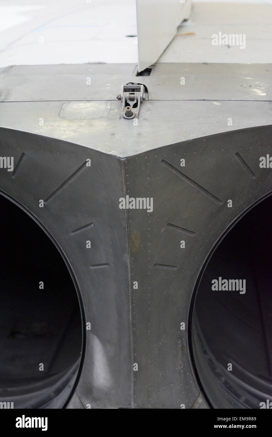 Getto supersonico di dettaglio del motore presso l'Imperial War Museum Duxford Foto Stock
