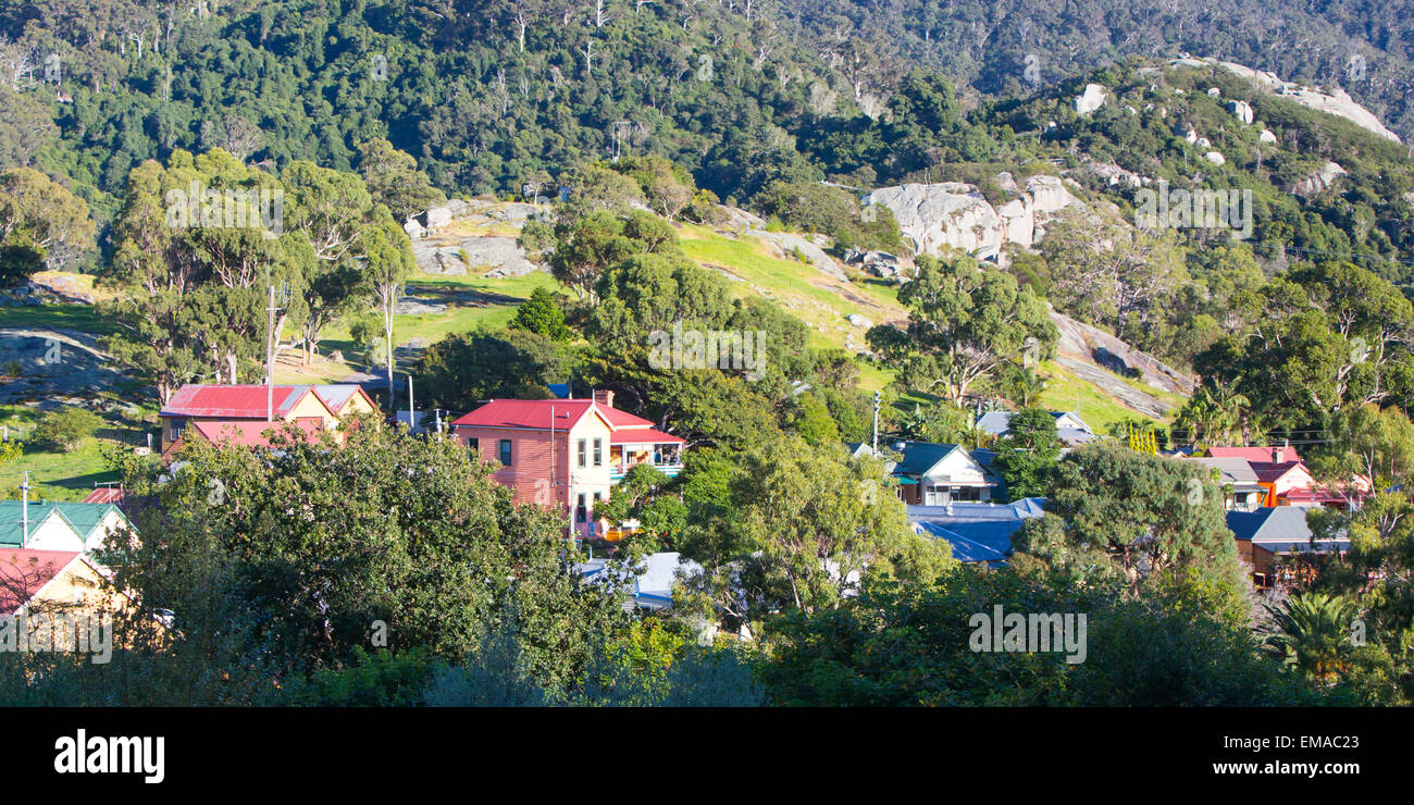 Tilba centrale nella sua posizione idilliaca vicino a Narooma nel Nuovo Galles del Sud, Australia Foto Stock