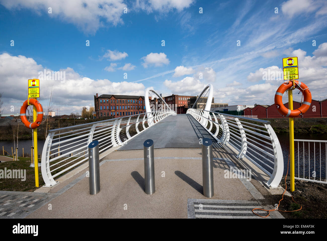 Clyde ponte Gateway a Shawfield Glasgow. Foto Stock