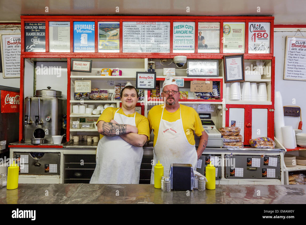 Interno del Texas taverna, 'Roanoke il Millionaire's Club,' Roanoke, Virginia Foto Stock