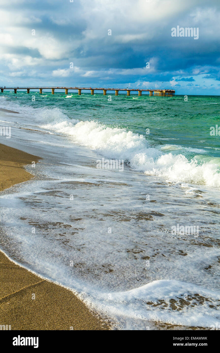 Pier a Sunny Isles Beach e a Miami in Florida Foto Stock