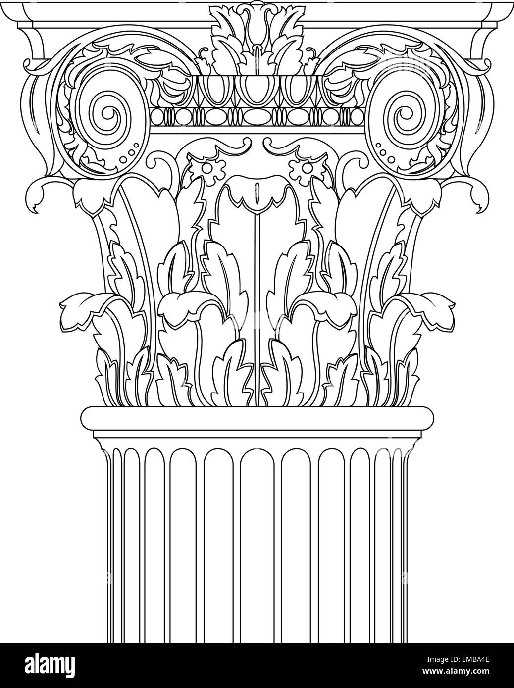 Stile classico colonna Illustrazione Vettoriale