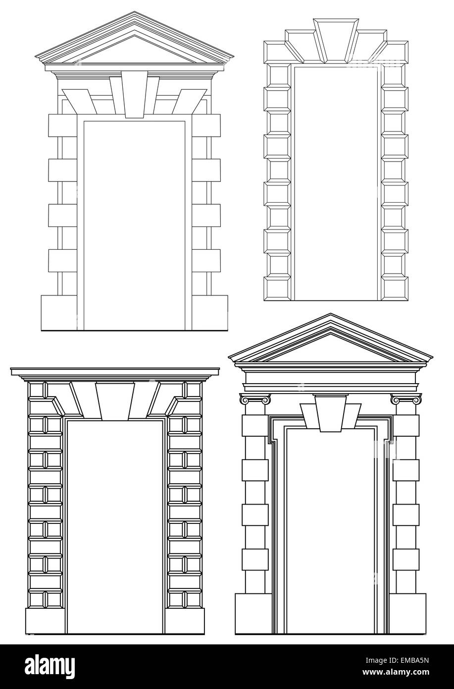 Elemento architettonico vettore Illustrazione Vettoriale