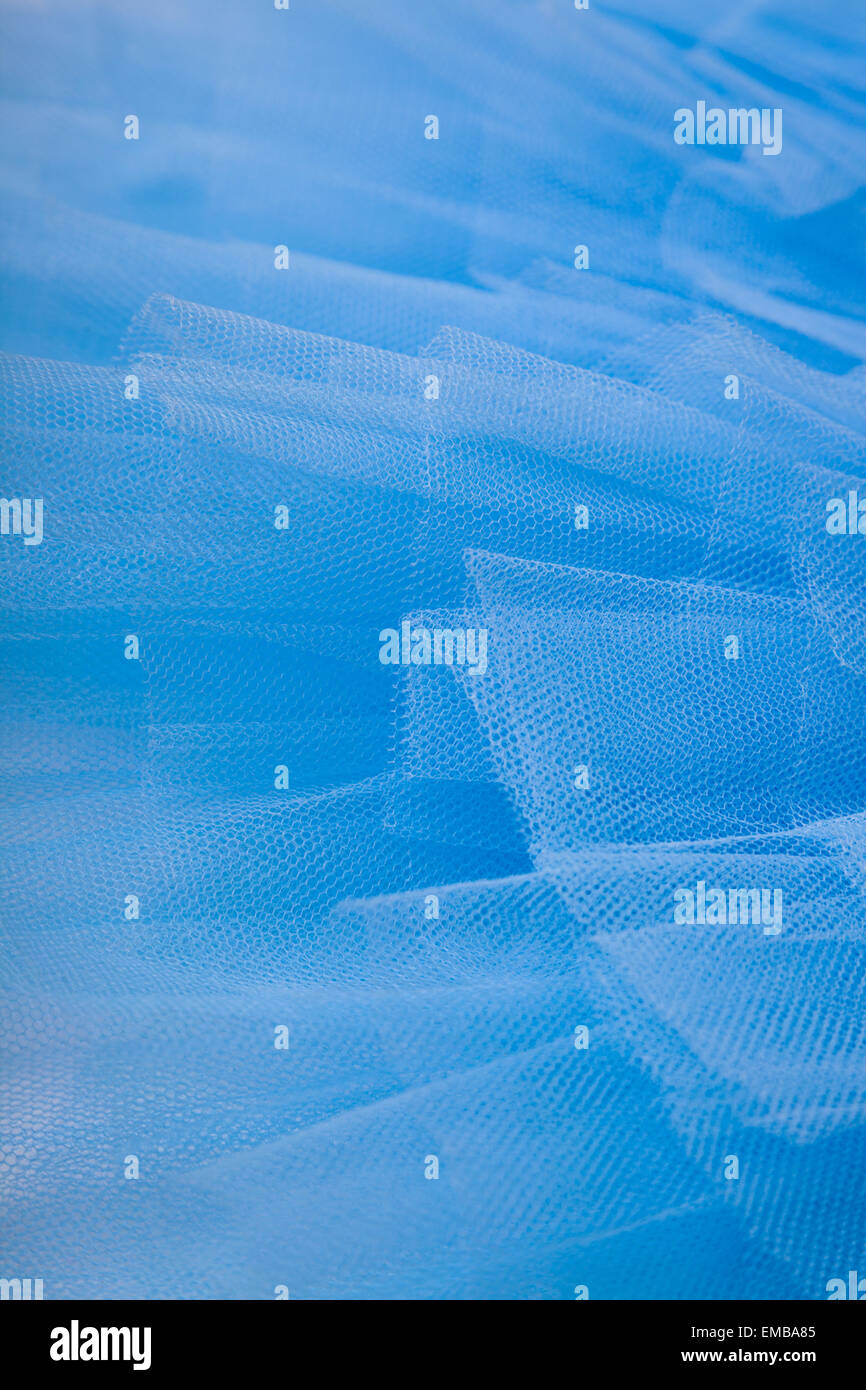 Baby Blue netting da un balletto tutu abito. Foto Stock