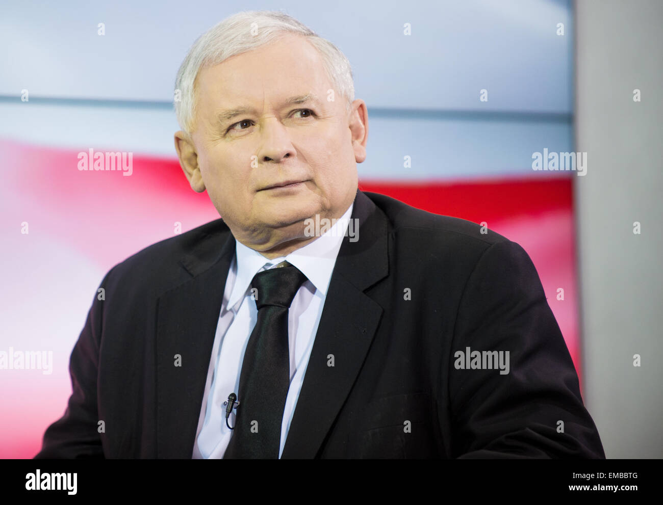 Ex primo ministro polacco, presidente del diritto e della giustizia parte Jaroslaw Kaczynski Foto Stock