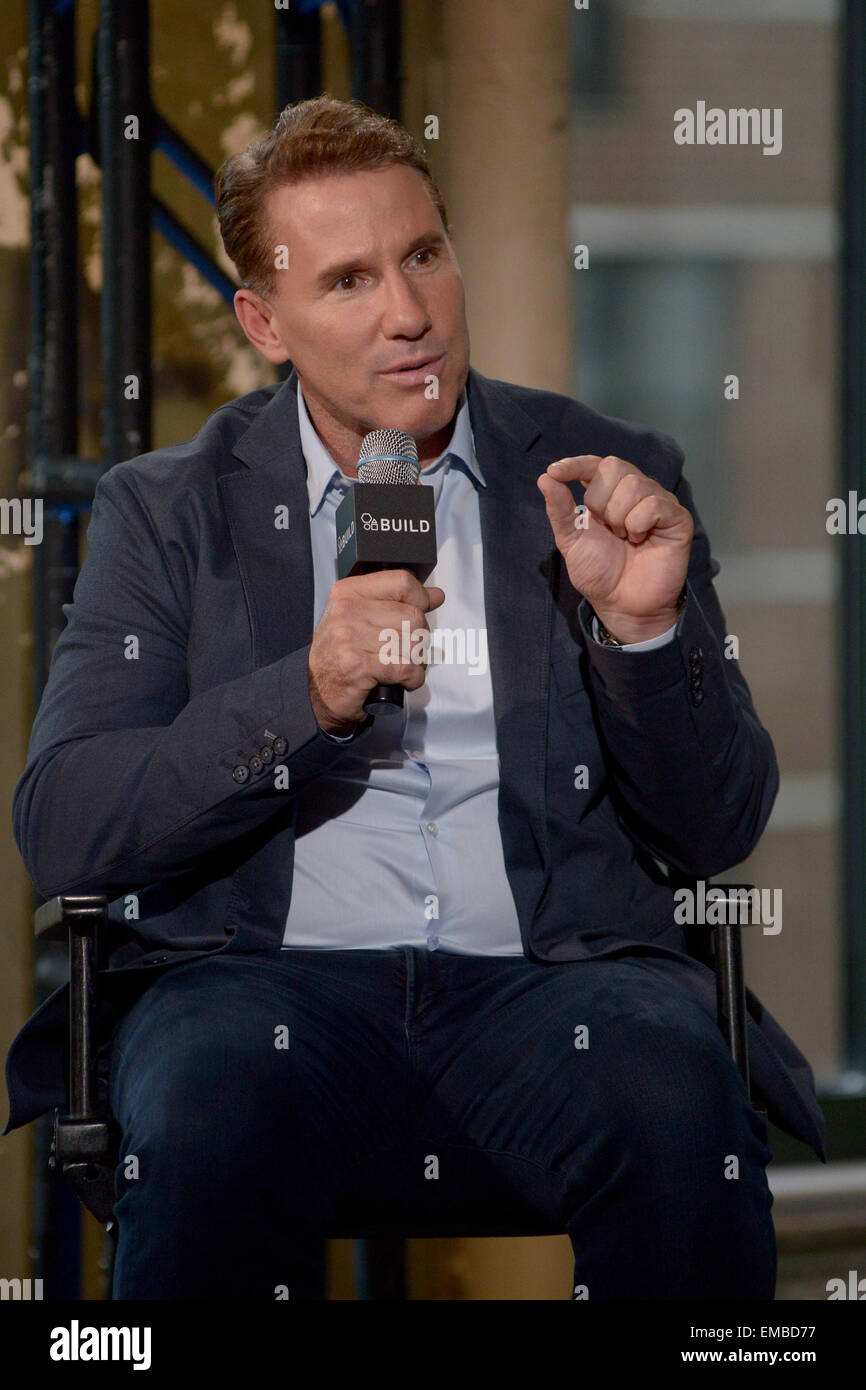 AOL il 'costruire' serie presenta: Nicholas scintille con: Nicholas Sparks dove: Manhattan, New York, Stati Uniti quando: 15 Ott 2014 Foto Stock