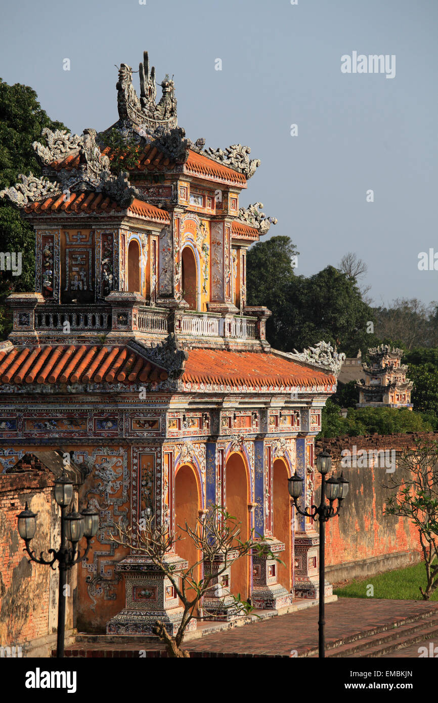 Il Vietnam, la tinta, la Cittadella, la città imperiale, gate, Foto Stock