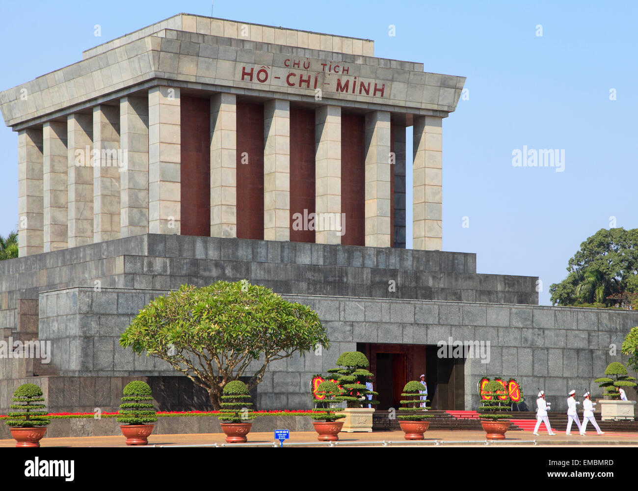Il Vietnam, Hanoi, il Mausoleo di Ho Chi Minh, Foto Stock