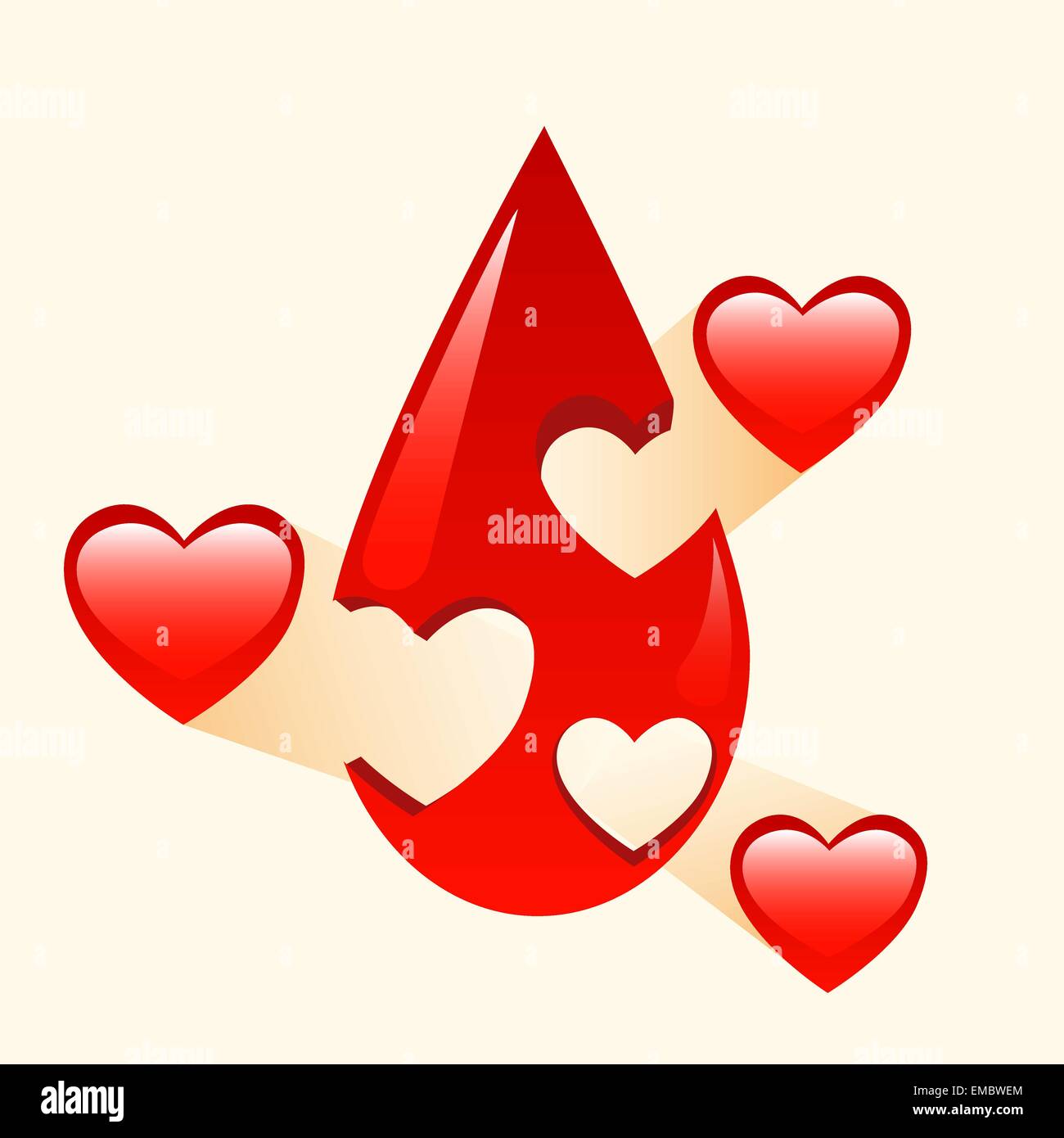 Donazione di sangue e organi Medicina firmano il simbolo di salute pittogramma Illustrazione Vettoriale
