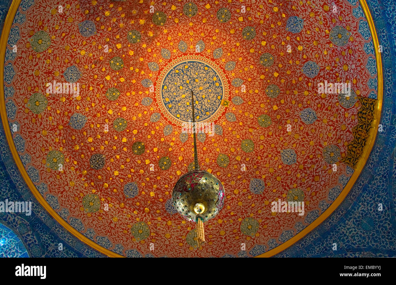Turchia, Istanbul, il palazzo di Topkapi, le decorazioni del soffitto Foto Stock