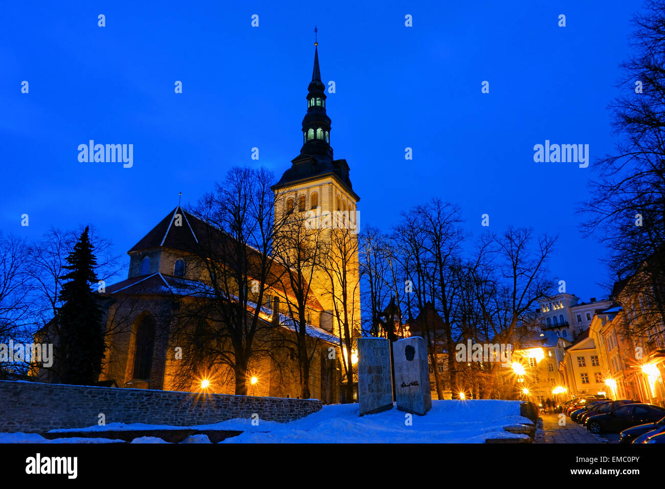La Chiesa di San Nicola a Tallinn in Estonia Foto Stock