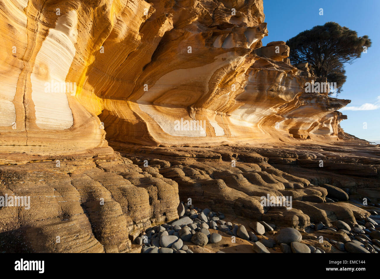 Dipinto di scogliere - Maria Island National Park - Tasmania - Australia Foto Stock