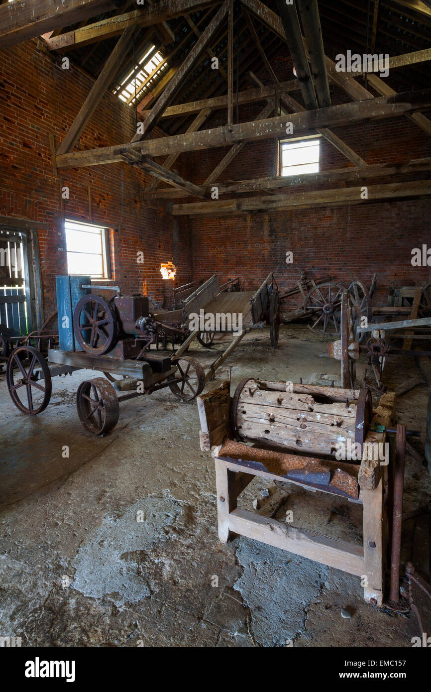 Condannare la stalla interno (c.1844) - Maria Island National Park - Tasmania - Australia Foto Stock