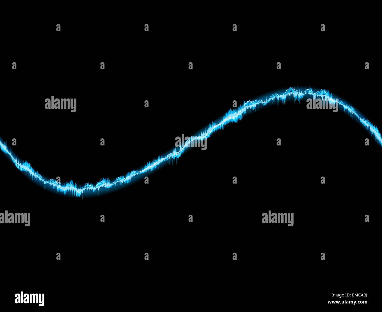 Onda blu su sfondo bianco. + EPS10 Illustrazione Vettoriale
