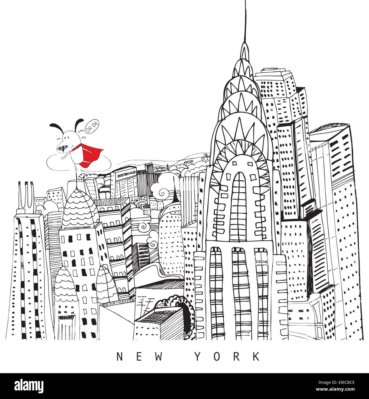 NEW YORK Illustrazione Vettoriale