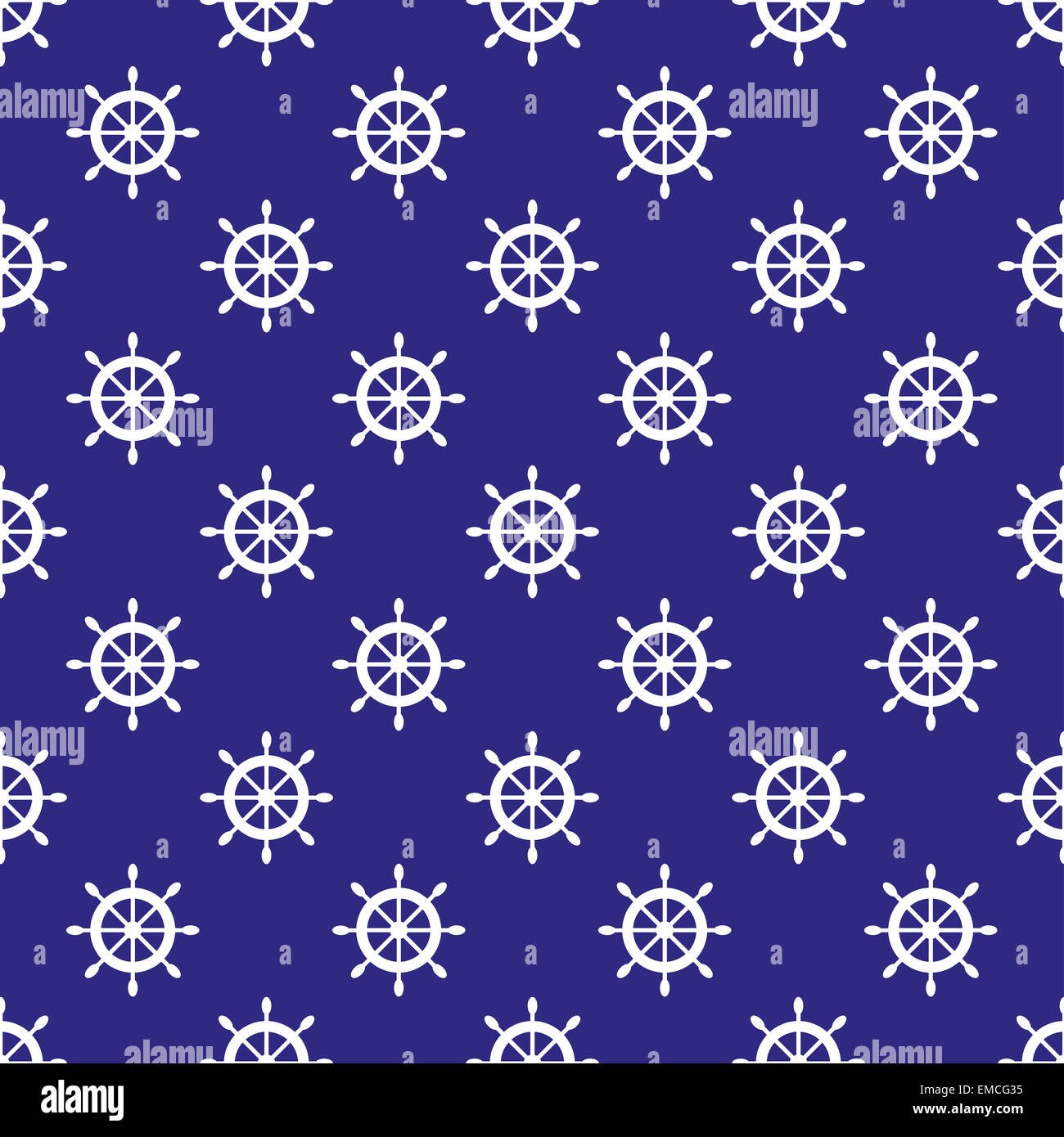Seamless pattern nautico Foto Stock