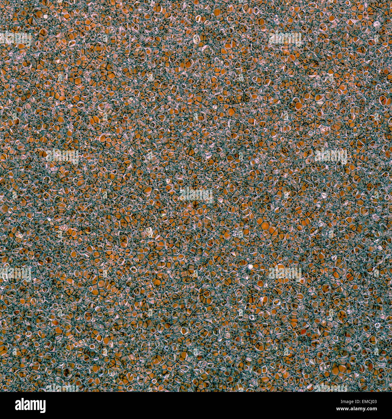 Texture da una schiuma presi in macro e trasformati a colori Foto Stock