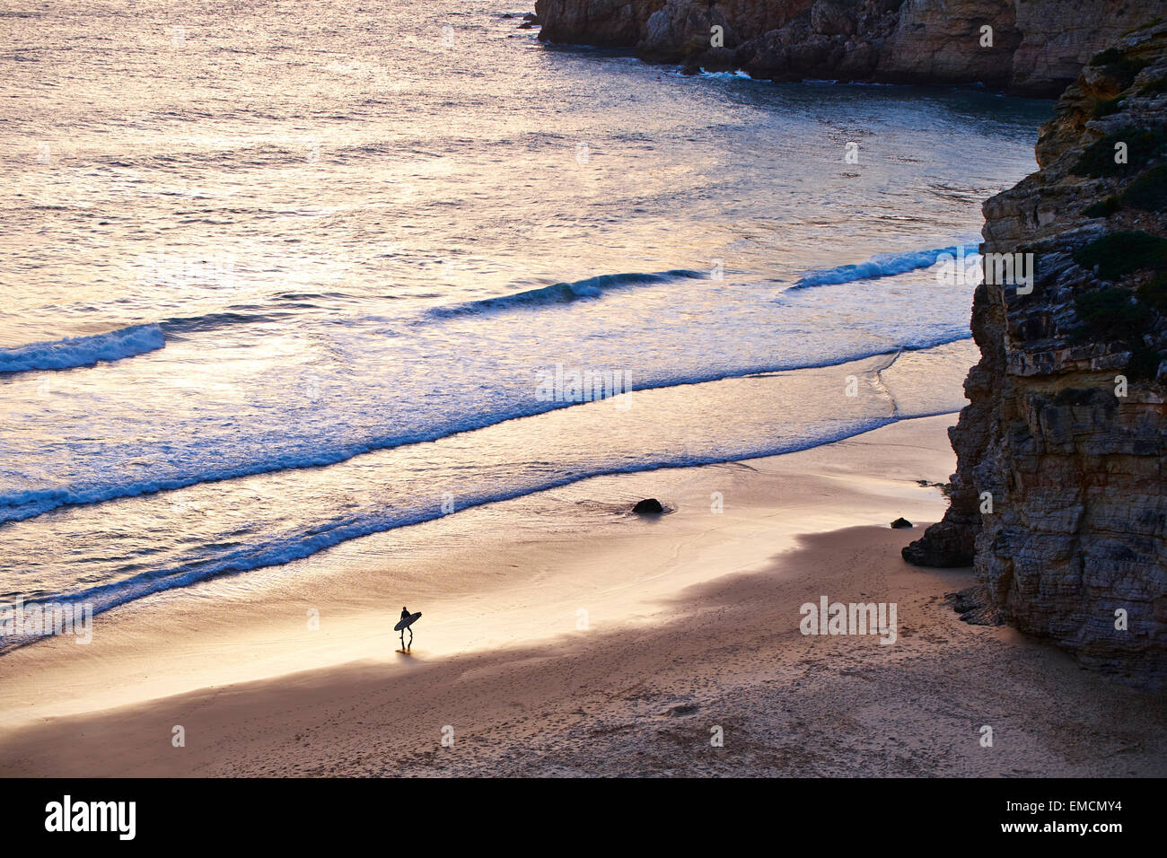 Il Portogallo, Algarve, Sagres, Cordoama Beach Foto Stock