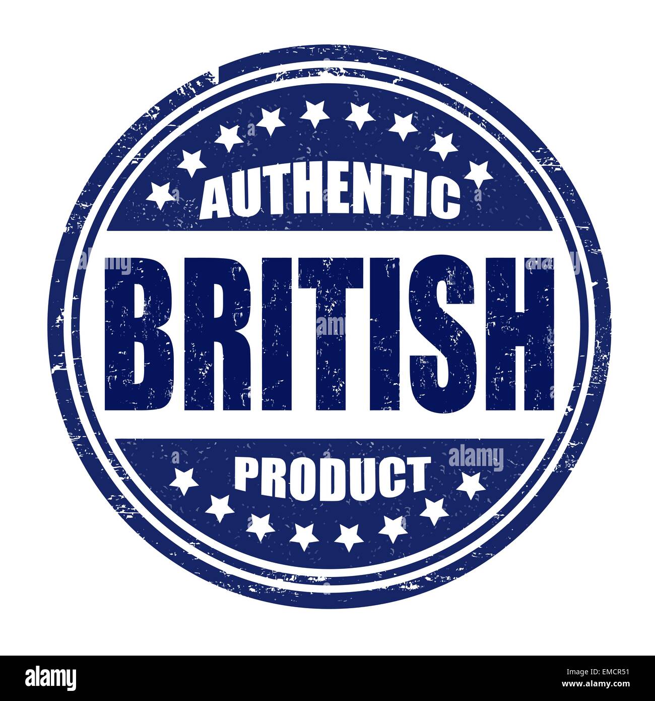 Autentico prodotto britannico timbro Illustrazione Vettoriale