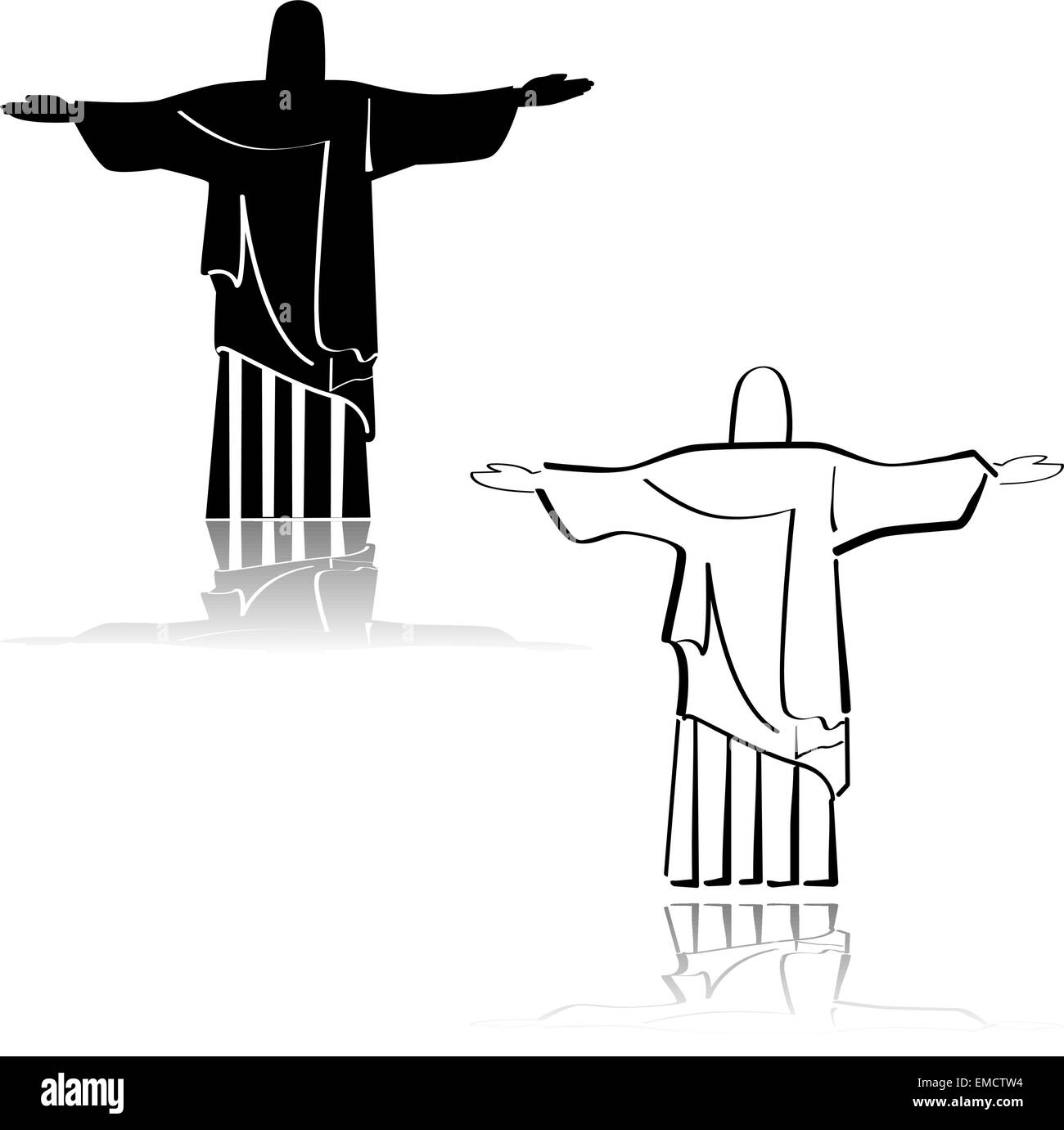Cristo Redentore Illustrazione Vettoriale