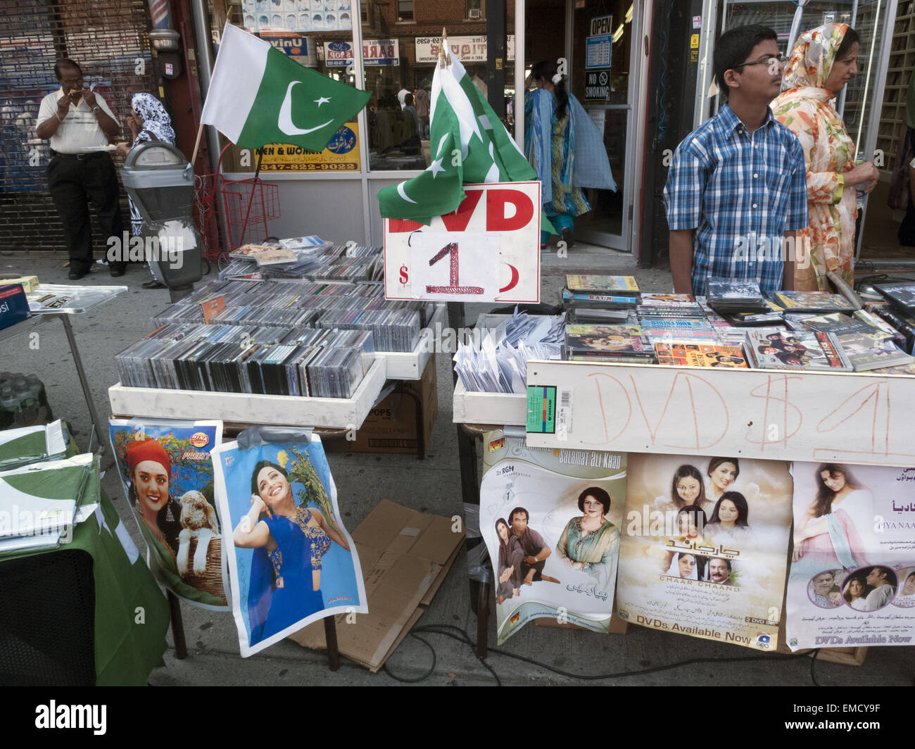 Il pakistan il Giorno di Indipendenza street festival e fiera di 'Little Pakistan " nella Sezione Midwood di Brooklyn, NY, 2010. Foto Stock