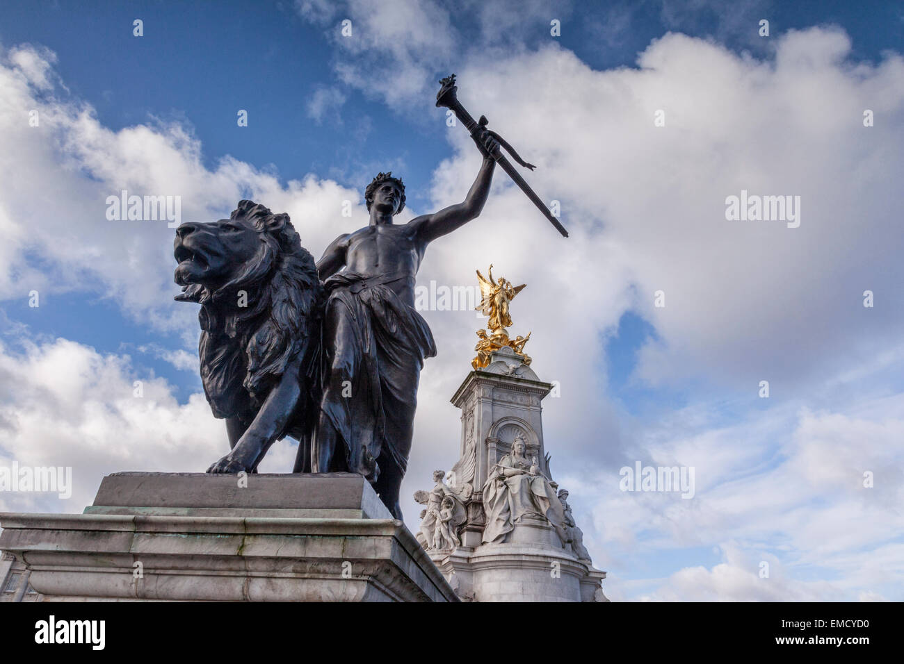Memoriale della Victoria, Londra, Inghilterra, Regno Unito. Foto Stock