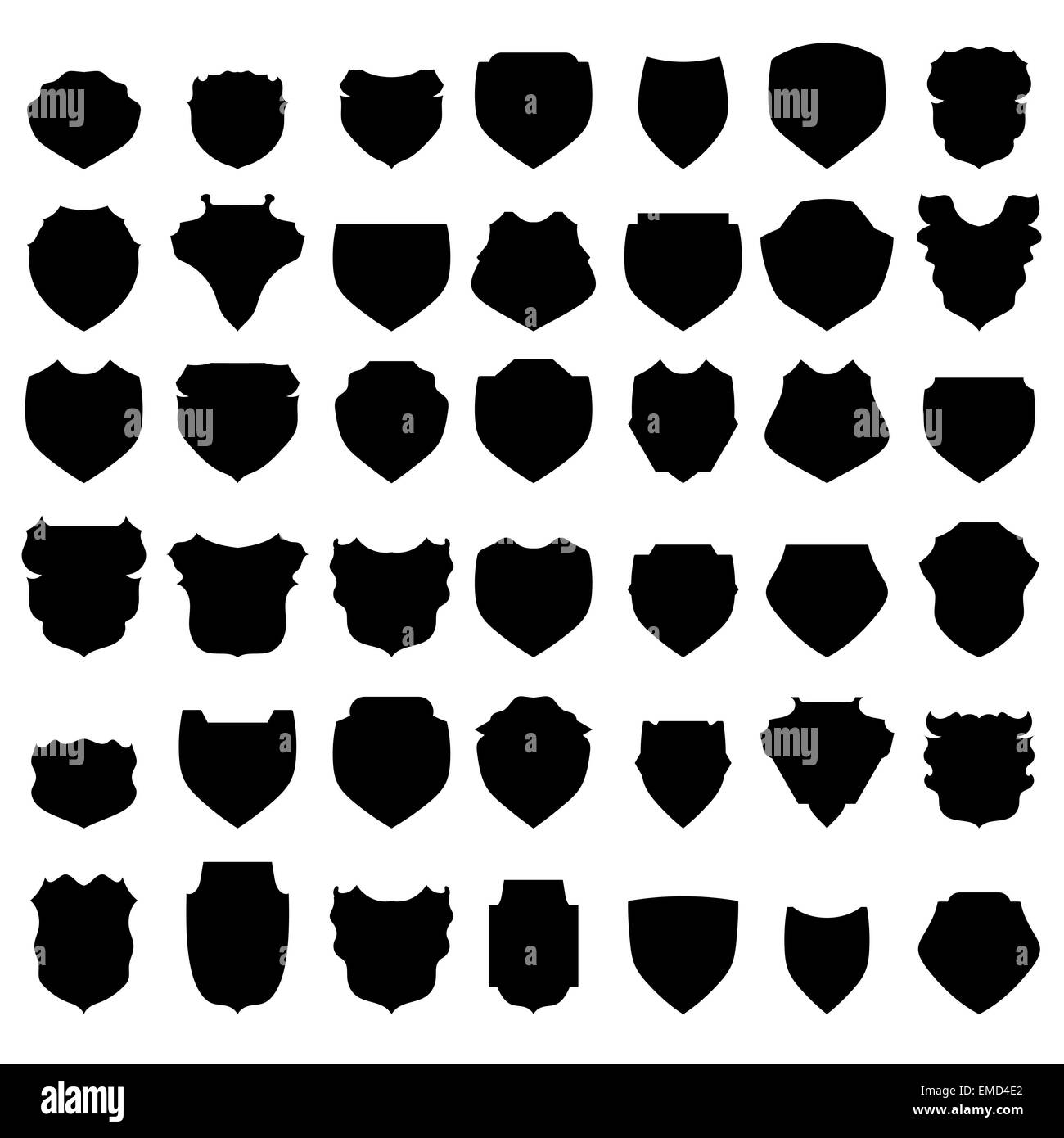 Sagome di protezioni Foto Stock