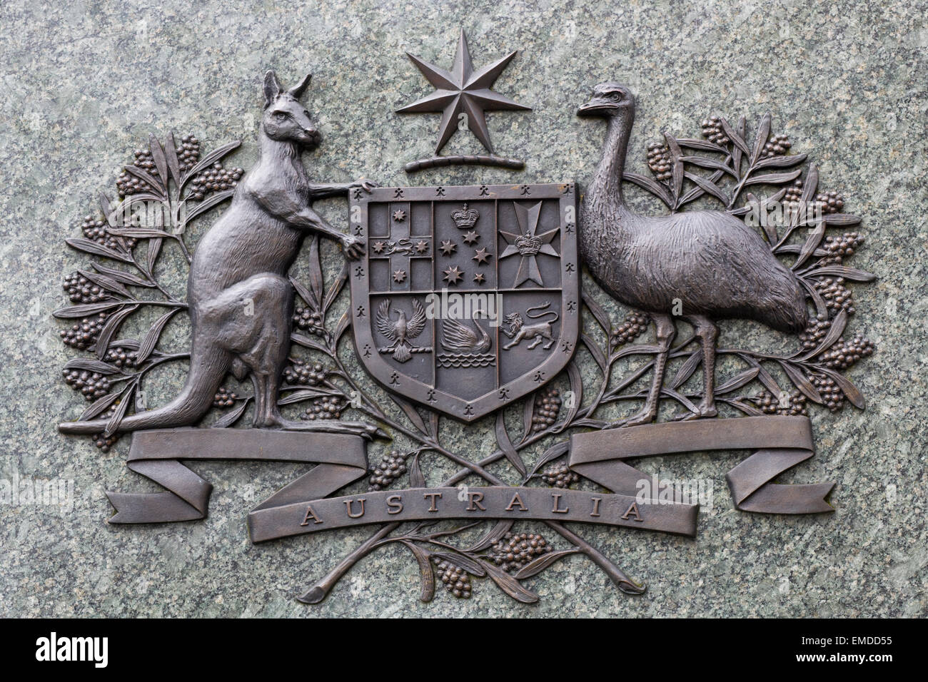 Australian War Memorial a Londra, memorial dedicato nel 2003 ai 102.000 morti australiano della prima e della seconda guerra mondiale Foto Stock