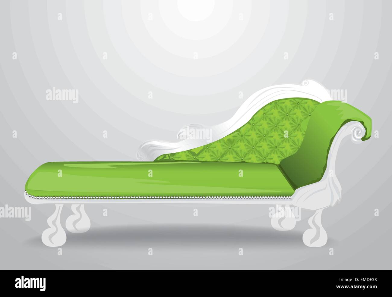 divano verde Illustrazione Vettoriale