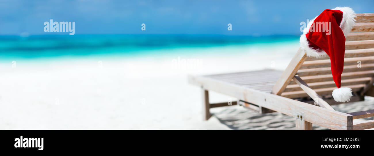 Natale vacanze in spiaggia Foto Stock