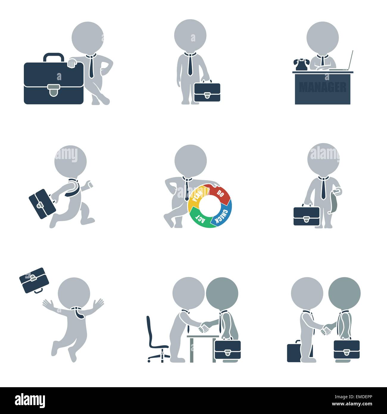 Appartamento Persone - business Illustrazione Vettoriale