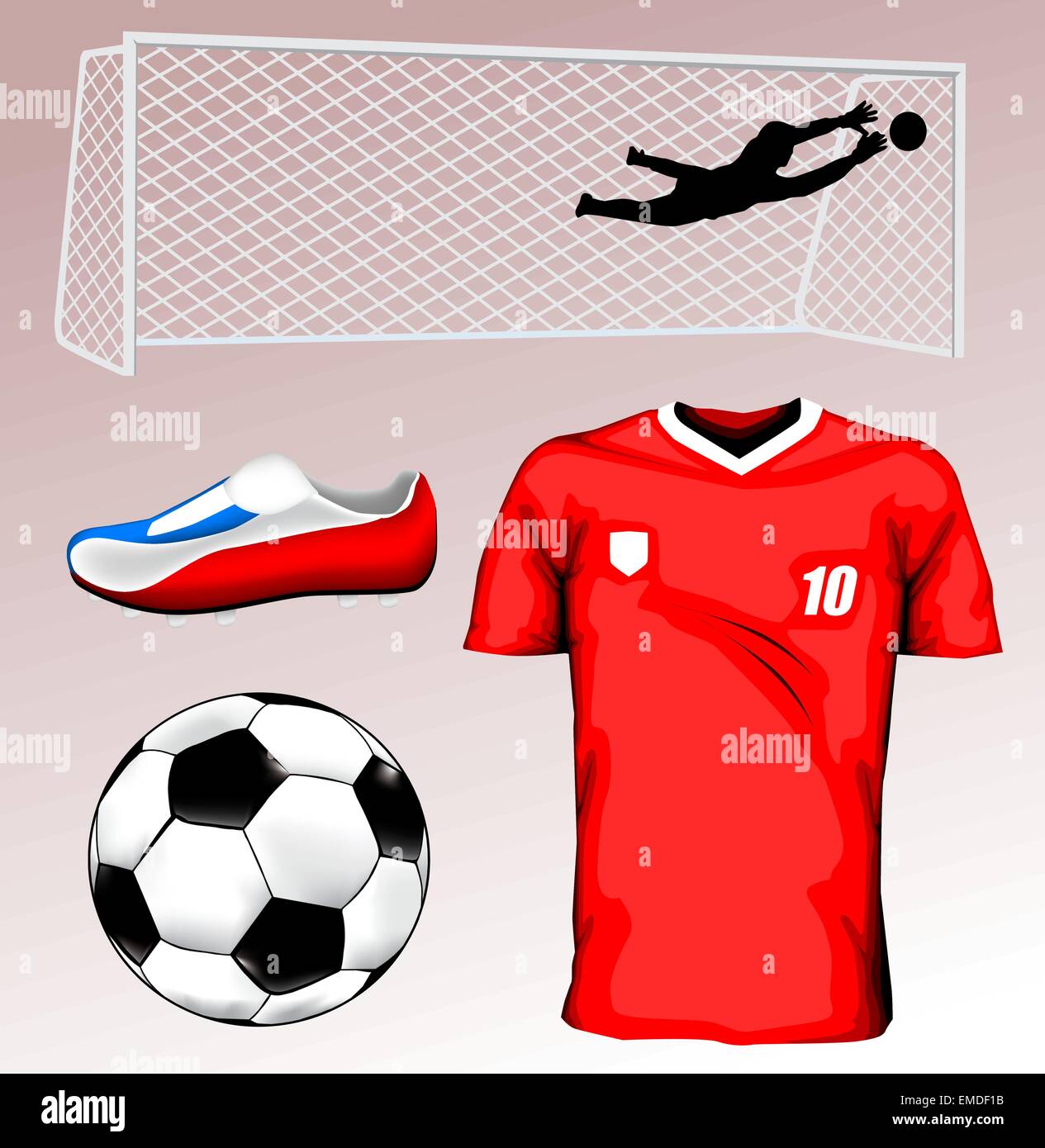 Maglia da calcio Illustrazione Vettoriale