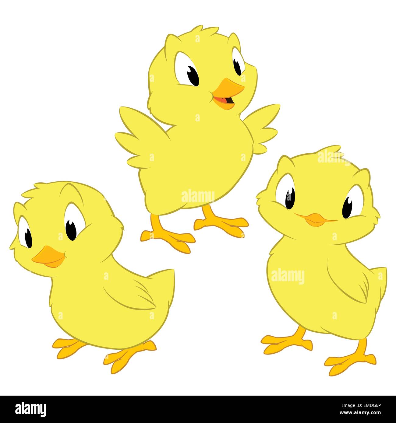 Cartoon polli Illustrazione Vettoriale